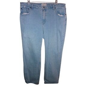 Abercrombie & Fitch Curve Love 90s Relaxed High Rise Jeans Light Wash 35 20L